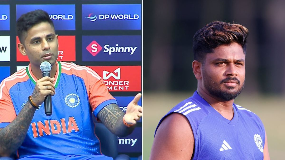 Suryakumar Yadav has opened up on Sanju Samson's place in Asia Cup XI. Image: X-BCCI Suryakumar Yadav has opened up on Sanju Samson's place in Asia Cup XI. Image: X-BCCI