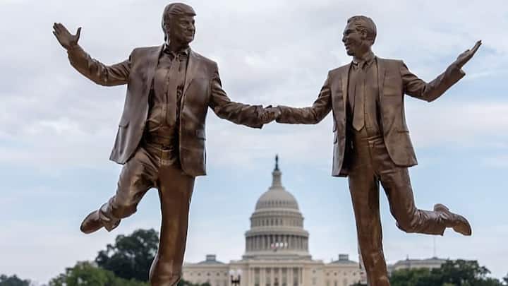 'Best friends forever': Who installed the Trump-Epstein statue in Washington?