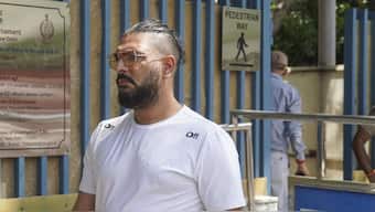 Indian cricketer Yuvraj Singh at ED's office in Delhi. Image: PTI