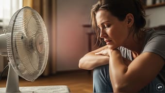 Up to 80 per cent of menopausal women experience hot flashes. Representational/AI-generated image