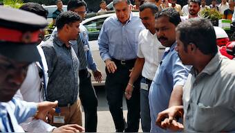 Tata Sons chairman Ratan Tata (C) arrives in his office after attending a meeting at the company's head office in Mumbai, India on October 25, 2016. Reuters