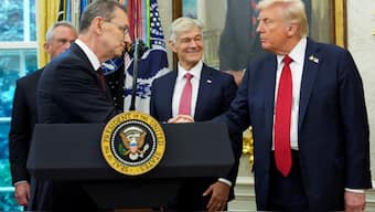 US President Donald Trump made the announcement on Tuesday from the Oval Office. He was accompanied by Pfizer CEO Albert Bourla. Reuters