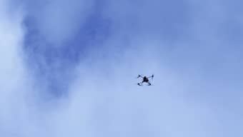A drone flies over the venue for the informal meeting of European Union leaders in Copenhagen, Denmark. Reuters