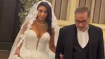 The clip shows Rear Admiral Ali Shamkhani, 70, a top advisor to Ayatollah Ali Khamenei and his representative at the National Defence Council, at the wedding of his daughter in May 2024. Image courtesy: @judepd/X