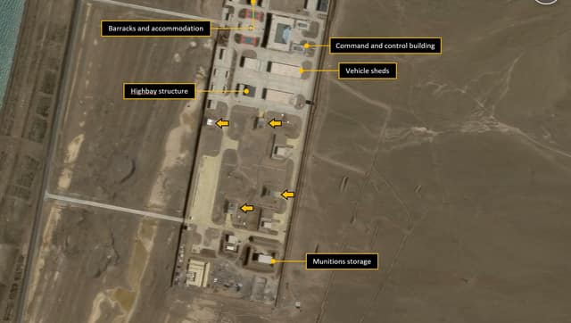 These positions seem to be capable of holding two TEL vehicles each and keeping their deployment hidden until launch. Image courtesy: X/@AllSourceA