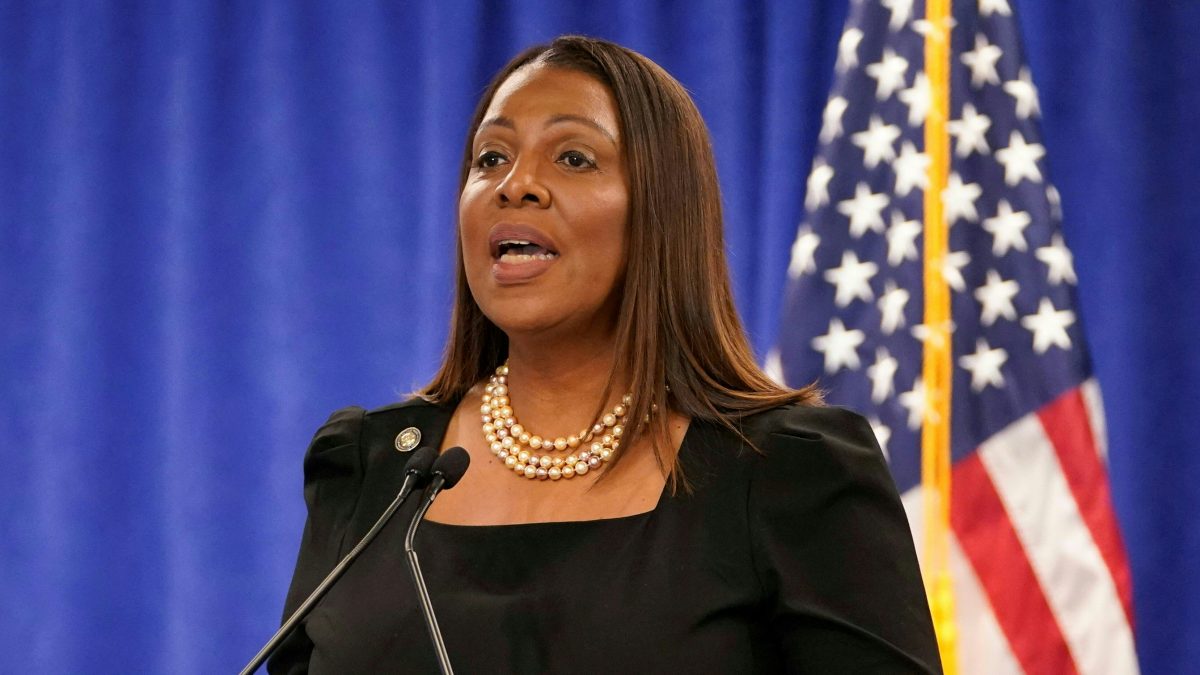 New York Attorney General Letitia James speaks during a press conference at the Office of the Attorney General in New York File image/AFP New York Attorney General Letitia James speaks during a press conference at the Office of the Attorney General in New York File image/AFP