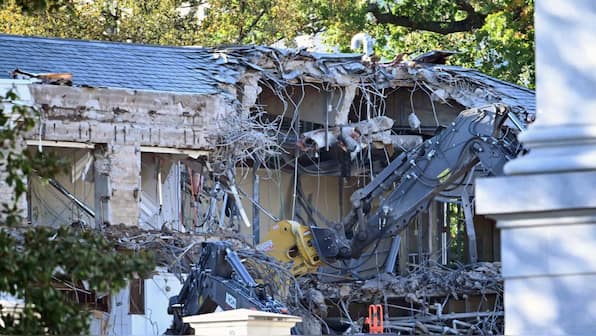 Trump tears down part of White House to build ‘a big, beautiful ballroom’