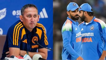 Ajit Agarkar challenging Virat Kohli and Rohit Sharma could prove to be messy for him, claims a former cricketer. Images: PTI