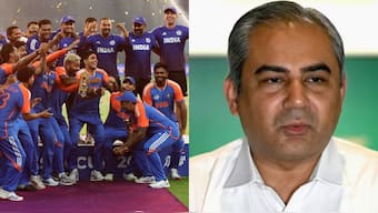 BCCI gets Afghanistan's support as they get ready to battle against Mohsin Naqvi for Asia Cup trophy. Images: Reuters/AFP 