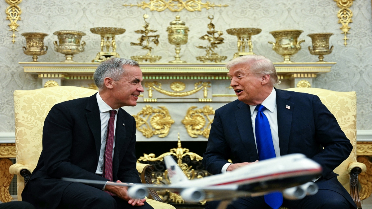 US President Donald Trump meets Canadian Prime Minister Mark Carney in the Oval Office of the White House in Washington, DC on Tuesday. AFP US President Donald Trump meets Canadian Prime Minister Mark Carney in the Oval Office of the White House in Washington, DC on Tuesday. AFP