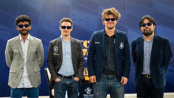 Magnus Carlsen faces D Gukesh again as Clutch Chess Champions Showdown 2025 gets underway at Saint Louis