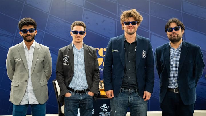 Magnus Carlsen faces D Gukesh again as Clutch Chess Champions Showdown 2025 gets underway at Saint Louis Magnus Carlsen faces D Gukesh again as Clutch Chess Champions Showdown 2025 gets underway at Saint Louis