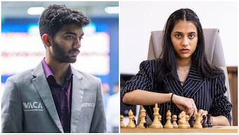 D Gukesh and Divya Deshmukh were among the Indians winning individual gold in the European Chess Club Cup in Rhodes, Greece. Image credit: FIDE