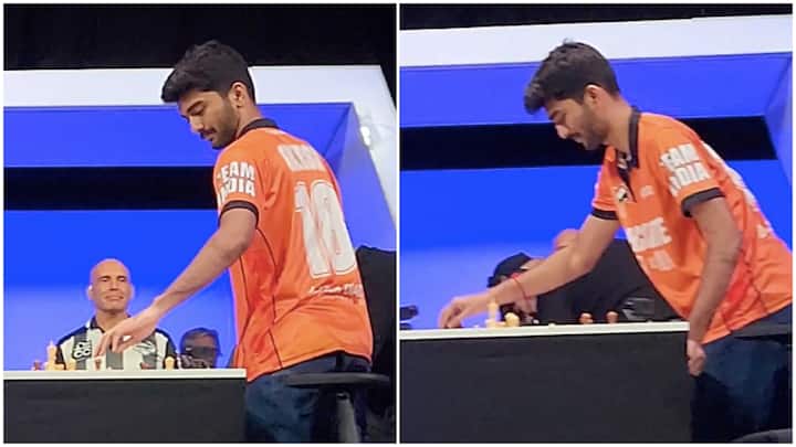 Gukesh does Gukesh things, calmly resets board after Hikaru's controversial gesture in 'Checkmate: USA vs India'
