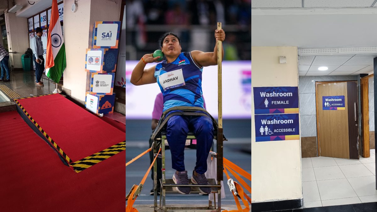 Delhi’s JLN Staidum witnessed multiple revamps to make it para athlete-friendly before the World Para Athletics Championships 2025. Images: Svayam/PTI Delhi’s JLN Staidum witnessed multiple revamps to make it para athlete-friendly before the World Para Athletics Championships 2025. Images: Svayam/PTI