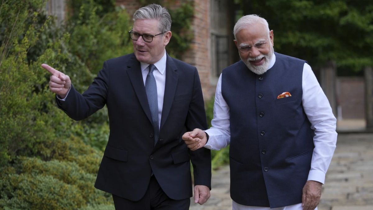 PM Modi will meet his UK counterpart Keir Starmer in Mumbai. File image/AP PM Modi will meet his UK counterpart Keir Starmer in Mumbai. File image/AP