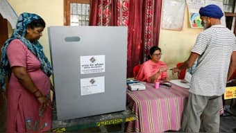 People cast their votes at a voting station on the outskirts of Amritsar, Punjab, during 2024 Indian parliamentary elections. (Photo: Narinder Nanu/AFP)