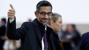 Google CEO Sundar Pichai, one of the prominent Indian immigrants in the United States, gives a thumbs up as he arrives to attend the Artificial Intelligence (AI) Action Summit at the Grand Palais in Paris, France, on February 11, 2025. (Photo: Benoit Tessier/Reuters)