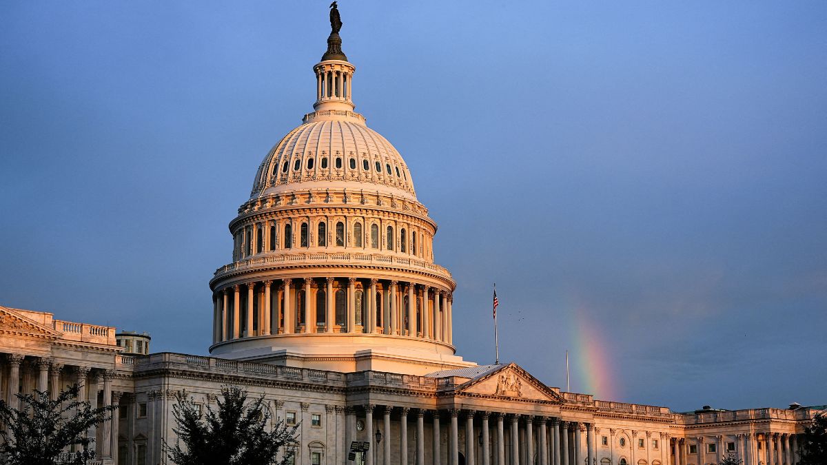 A rainbow is visible in the clouds behind the Capitol Building, weeks into the continuing US government shutdown on Capitol Hill in Washington, DC, US, on October 18, 2025. (Photo: Aaron Schwartz/Reuters) A rainbow is visible in the clouds behind the Capitol Building, weeks into the continuing US government shutdown on Capitol Hill in Washington, DC, US, on October 18, 2025. (Photo: Aaron Schwartz/Reuters)