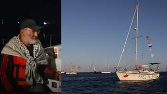 the Pakistani delegation on the Global Sumud Flotilla. (X/Reuters)