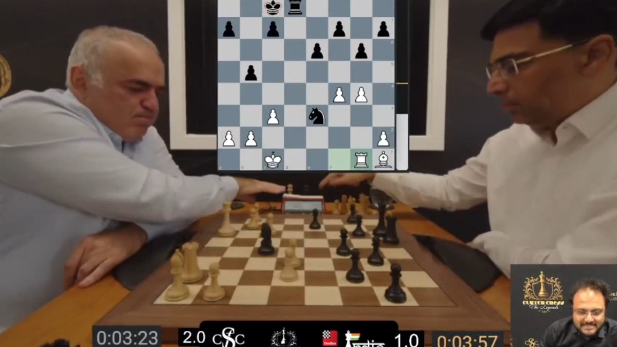 Garry Kasparov stuns Vishy Anand with a pre-move as commentator goes crazy: ‘Did you see that?’ Garry Kasparov stuns Vishy Anand with a pre-move as commentator goes crazy: ‘Did you see that?’