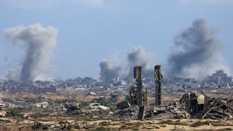 Smoke rises following explosions during the Israeli military offensive in Gaza City, as seen from the central Gaza Strip, October 6, 2025. File Image/Reuters