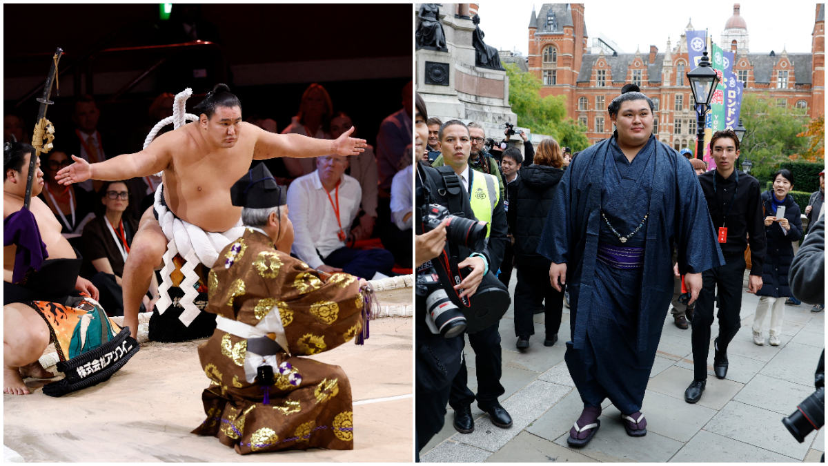 The five-day Grand Sumo Tournament at London's Royal Albert Hall featured 40 of the best Japanese wrestlers, known as rikishi. Reuters The five-day Grand Sumo Tournament at London's Royal Albert Hall featured 40 of the best Japanese wrestlers, known as rikishi. Reuters