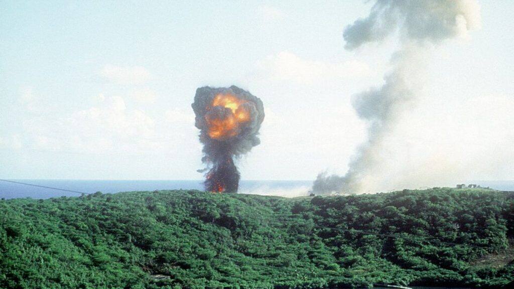 An explosion during 