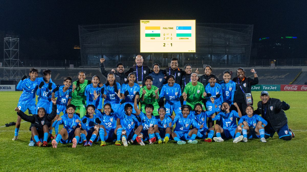 India secure maiden AFC U17 Women’s Asian Cup qualification after comeback win over Uzbekistan India secure maiden AFC U17 Women’s Asian Cup qualification after comeback win over Uzbekistan