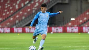 India last played against Singapore in 2022, which ended in a 1-1 draw. Image: AIFF