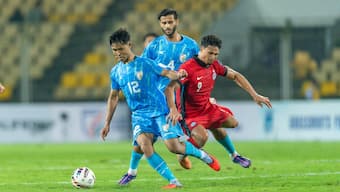 India were knocked out of AFC Asian Cup Qualifiers after losing to Singapore in Goa. Image: AIFF