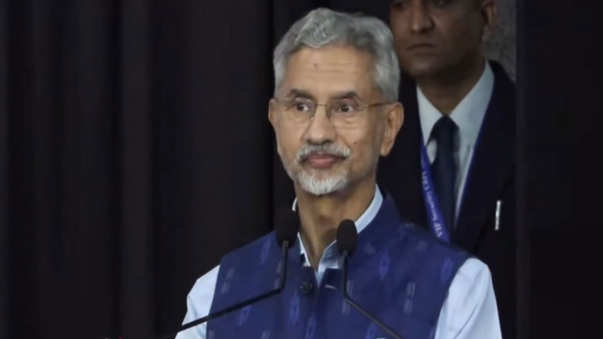 External Affairs Minister S Jaishankar addresses the inaugural Aravalli Summit at Jawaharlal Nehru University (JNU) in New Delhi on Monday. ANI External Affairs Minister S Jaishankar addresses the inaugural Aravalli Summit at Jawaharlal Nehru University (JNU) in New Delhi on Monday. ANI