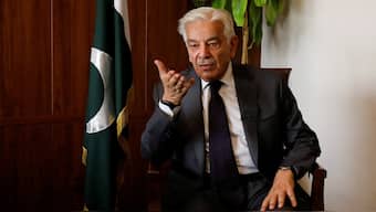 Pakistan's Defence Minister Khawaja Muhammad Asif speaks during an interview with Reuters in Islamabad, Pakistan, on Monday. Reuters