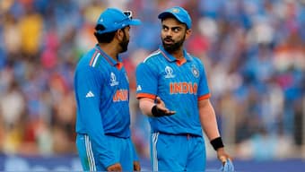Virat Kohli and Rohit Sharma it seems are not ready to give up on their 2027 ODI World Cup dream. Image: Reuters 