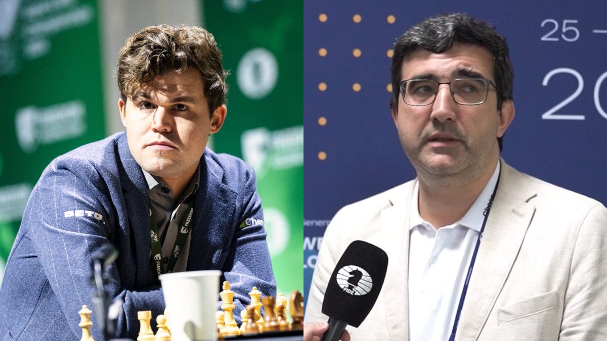 Magnus Carlsen criticises Vladimir Kramnik after Naroditsky's death: 'He was not in a great space' Magnus Carlsen criticises Vladimir Kramnik after Naroditsky's death: 'He was not in a great space'