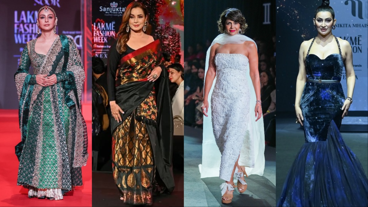 Lakmē Fashion Week X FDCI: Tabu to Mandira Bedi, Neelam Kothari & Shalini Passi smashes ageism | Fashion Police Lakmē Fashion Week X FDCI: Tabu to Mandira Bedi, Neelam Kothari & Shalini Passi smashes ageism | Fashion Police