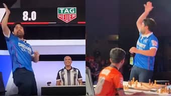 Hikaru Nakamura’s celebration against D Gukesh has sparked outrage on social media. Images: ChessBase India
