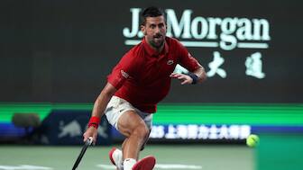 Novak Djokovic defeated Marin Cilic in round two of Shanghai Masters with some brilliant service game. Image: Reuters