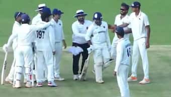 Prithvi Shaw allegedly tried to grab the collar of former Mumbai teammate Musheer Khan. Image: BCCI