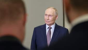 Russian President Vladimir Putin meets with journalists to comment on new US sanctions targeting two major Russia's oil producers, as well as other international issues, in Moscow, Russia, October 23, 2025. File Image/Sputnik via Reuters