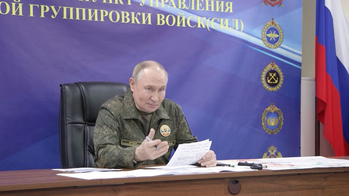 Russian President Vladimir Putin speaks, as he visits the army command centre in the course of the Russia-Ukraine conflict, in an unidentified location, in this still image taken from a video released October 26, 2025. Image/Kremlin.ru via Reuters Russian President Vladimir Putin speaks, as he visits the army command centre in the course of the Russia-Ukraine conflict, in an unidentified location, in this still image taken from a video released October 26, 2025. Image/Kremlin.ru via Reuters