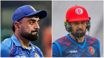 Spin icon Rashid Khan and veteran all-rounder Mohammad Nabi were among leading Afghan cricketers slamming Pakistan for an air strike late on Friday. Image credit: AFP/PTI