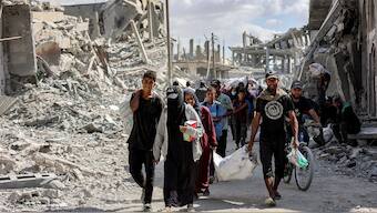 Gaza's civil defence agency said on October 10 that Israeli forces have begun pulling back from parts of the territory, particularly in Gaza City and Khan Yunis. - AFP