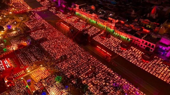Ayodhya Deepotsav sets two world records: 26.17 lakh diyas lit, 2,128 people perform aarti