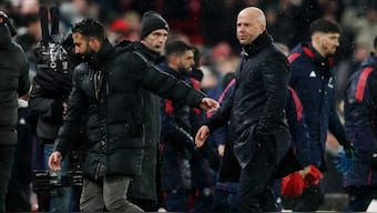 Ruben Amorim slams Liverpool manager Arne Slot for his comments on Man United’s playing style. Image: Reuters