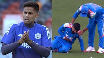 Suryakumar Yadav shared details about Shreyas Iyer’s injury and recovery while speaking to media on Tuesday. Images: BCCI/Star Sports 