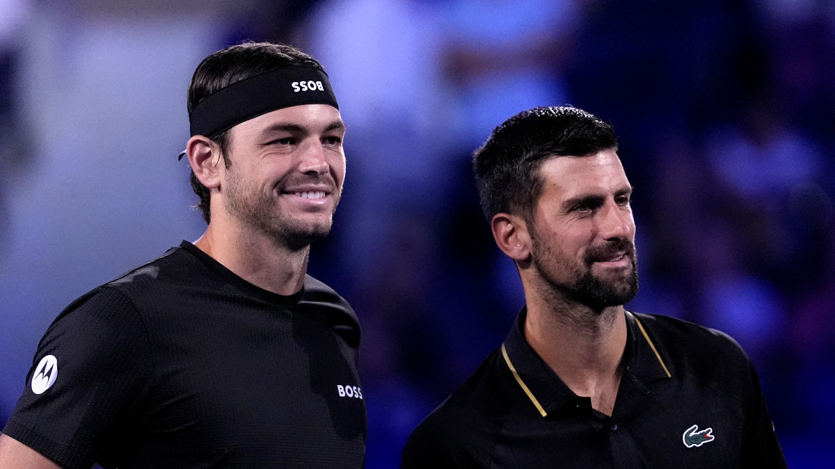 Novak Djokovic had defeated Taylor Fritz 6-3 7-5 3-6 6-4 in the US Open quarter-finals recently and could potentially face off in the final of the 6 Kings Slam in Riyadh on Saturday, 18 October. Reuters Novak Djokovic had defeated Taylor Fritz 6-3 7-5 3-6 6-4 in the US Open quarter-finals recently and could potentially face off in the final of the 6 Kings Slam in Riyadh on Saturday, 18 October. Reuters