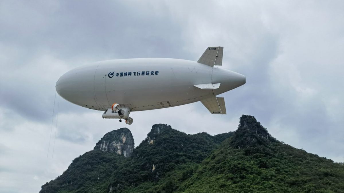 Watch: China’s futuristic airship AS700 aces test flight over record-breaking bridge