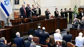 ‘Guns are silent, sirens still’: Trump addresses Israeli Knesset after hostage-prisoner swap