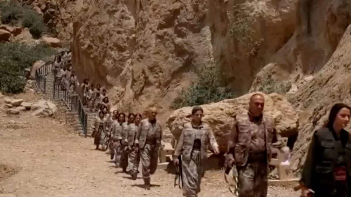 Kurdish PKK militants begin pullback from Turkey amid disarmament
